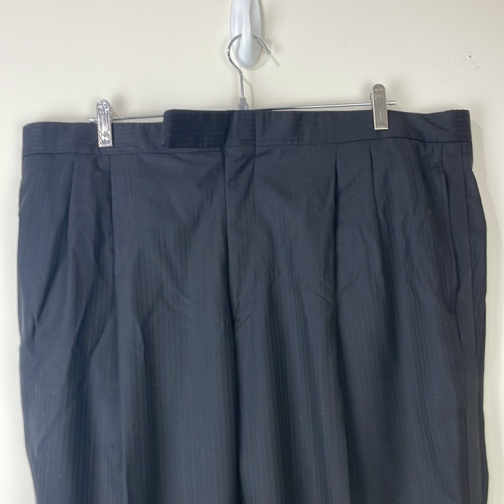 Royal Classic Tom James Black Pinstripe Custom Tux Tuxedo Suit One-button 46 - Picture 11 of 16